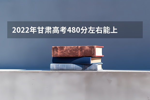 2022年甘肃高考480分左右能上什么样的大学