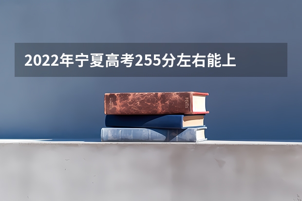 2022年宁夏高考255分左右能上什么样的大学