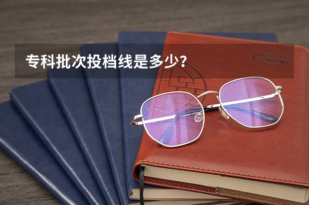 专科批次投档线是多少？