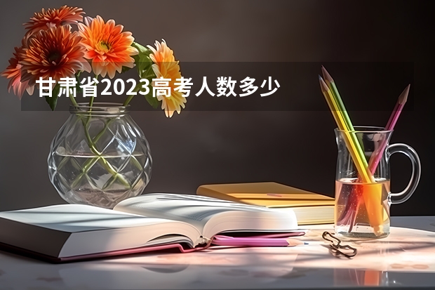 甘肃省2023高考人数多少