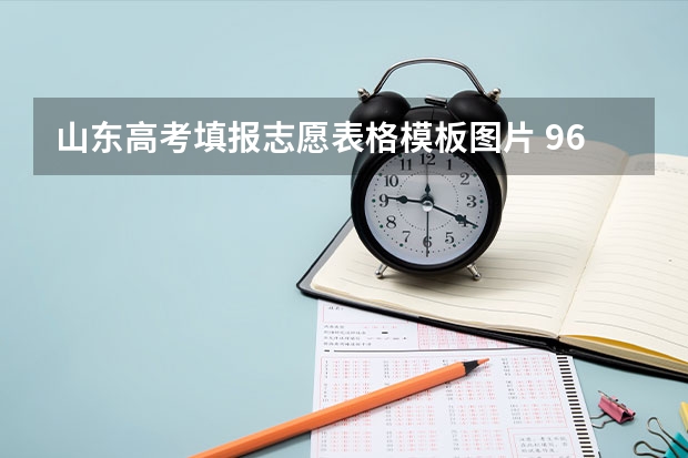 山东高考填报志愿表格模板图片 96志愿如何填报