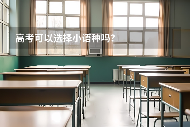 高考可以选择小语种吗？