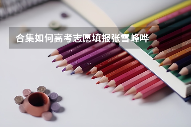 合集如何高考志愿填报张雪峰哗