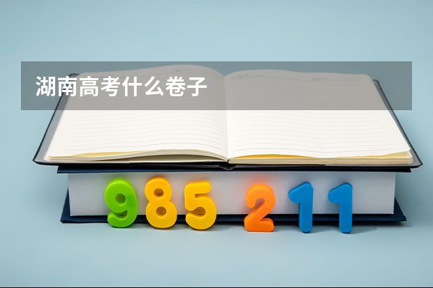 湖南高考什么卷子