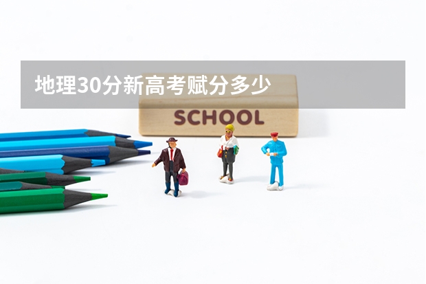 地理30分新高考赋分多少