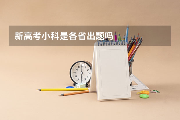 新高考小科是各省出题吗