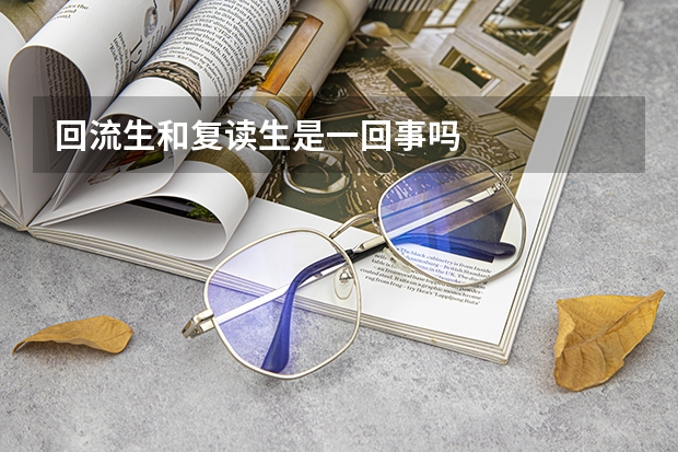 回流生和复读生是一回事吗
