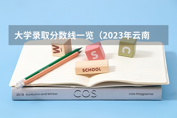 大学录取分数线一览（2023年云南专科分数线）