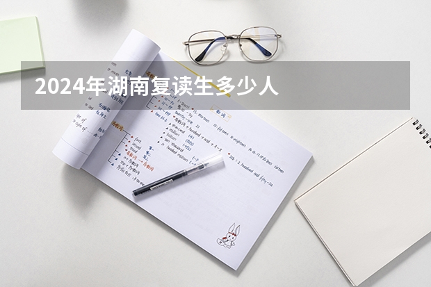 2024年湖南复读生多少人