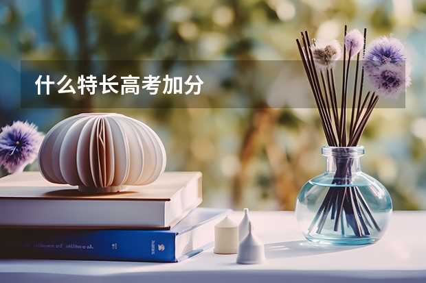 什么特长高考加分