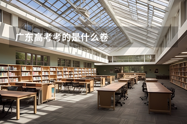 广东高考考的是什么卷