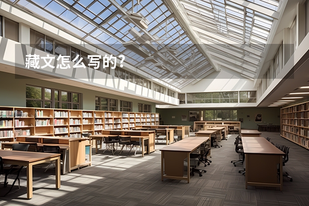 藏文怎么写的?