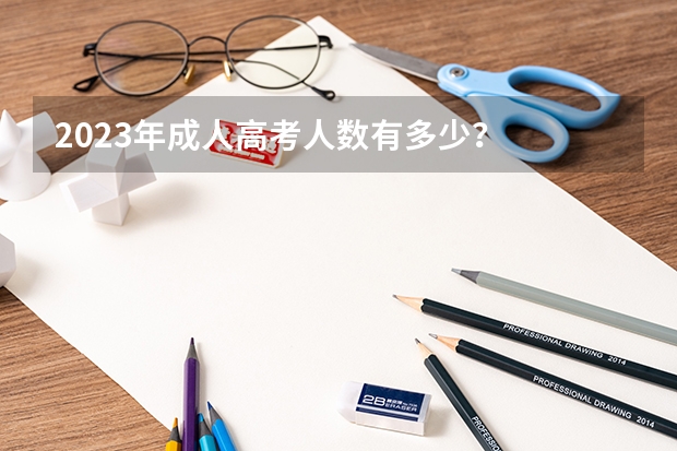 2023年成人高考人数有多少？