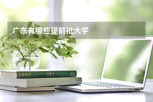 广东有哪些提前批大学