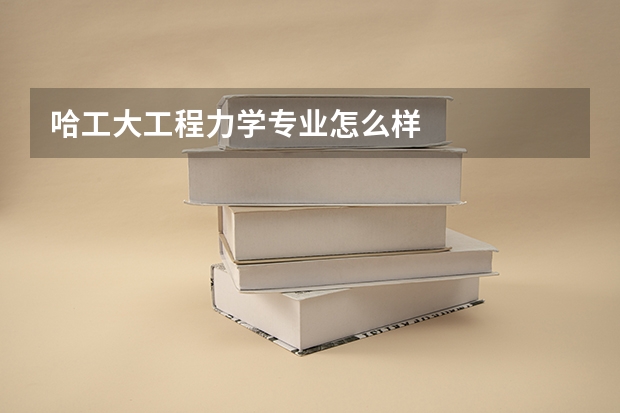 哈工大工程力学专业怎么样