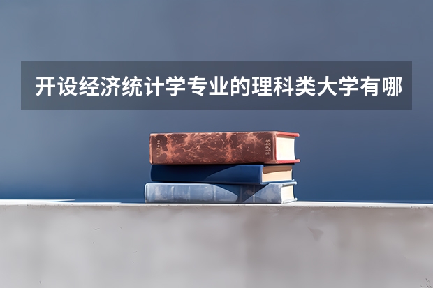 开设经济统计学专业的理科类大学有哪些