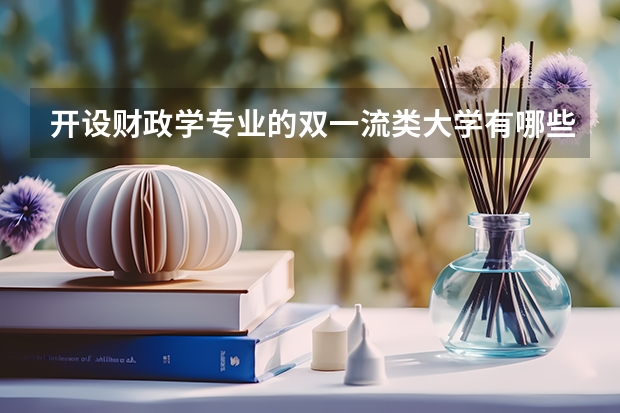 开设财政学专业的双一流类大学有哪些