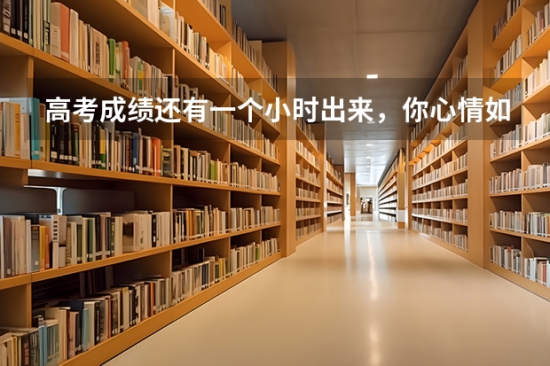 高考成绩还有一个小时出来，你心情如何？