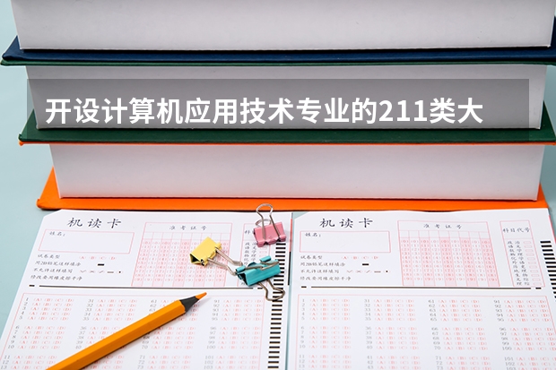 开设计算机应用技术专业的211类大学有哪些