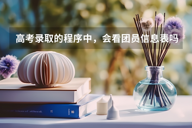 高考录取的程序中，会看团员信息表吗？