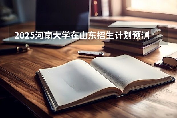 2025河南大学在山东招生计划预测