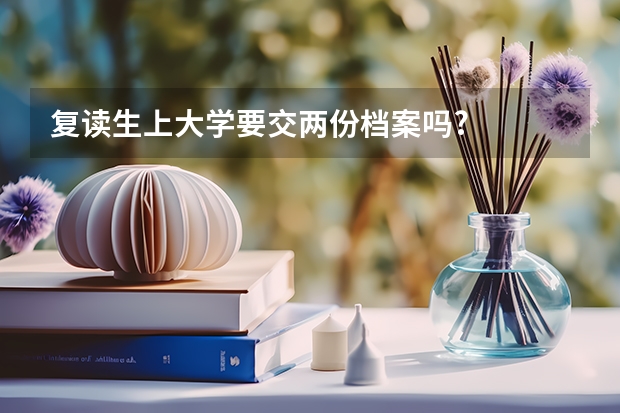 复读生上大学要交两份档案吗?