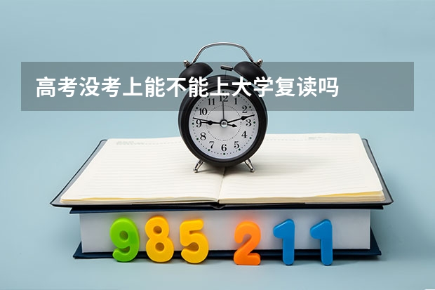 高考没考上能不能上大学复读吗