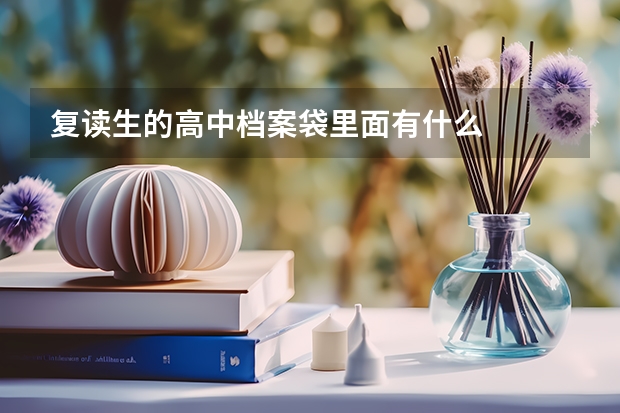 复读生的高中档案袋里面有什么