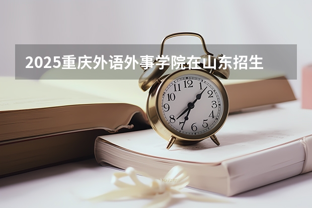 2025重庆外语外事学院在山东招生计划人数
