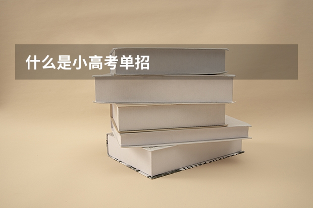 什么是小高考单招