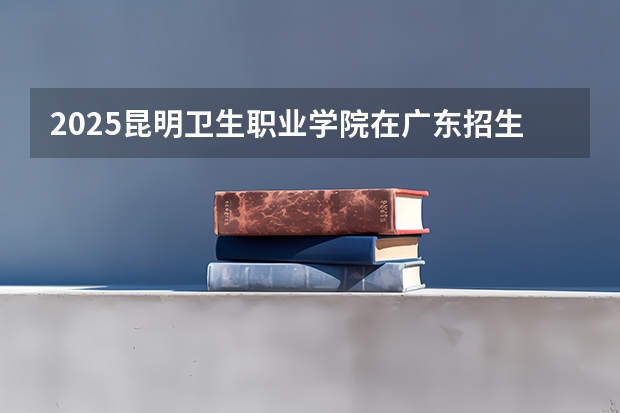 2025昆明卫生职业学院在广东招生计划人数