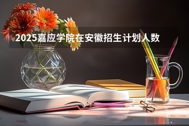 2025嘉应学院在安徽招生计划人数