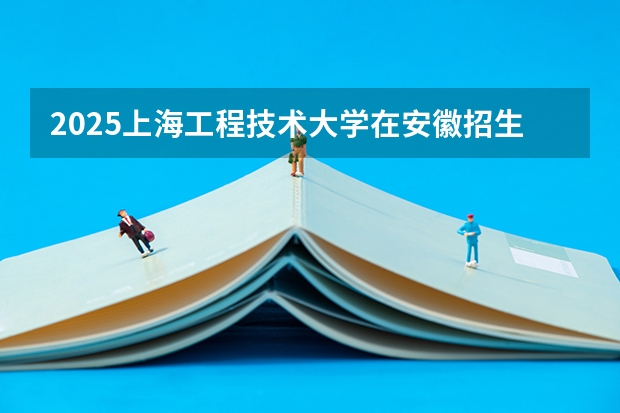 2025上海工程技术大学在安徽招生计划人数