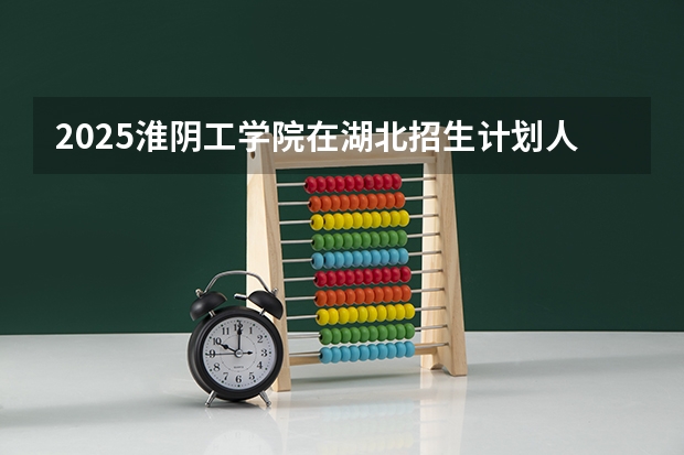 2025淮阴工学院在湖北招生计划人数