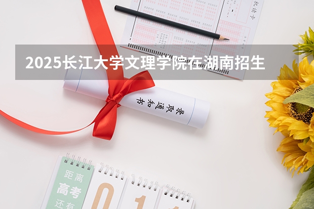 2025长江大学文理学院在湖南招生计划人数