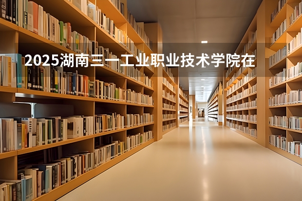 2025湖南三一工业职业技术学院在湖南招生计划人数