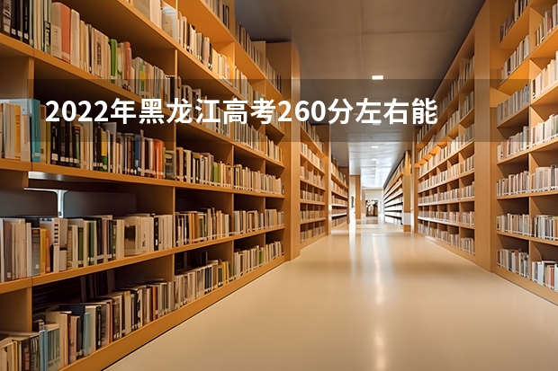 2022年黑龙江高考260分左右能上什么样的大学